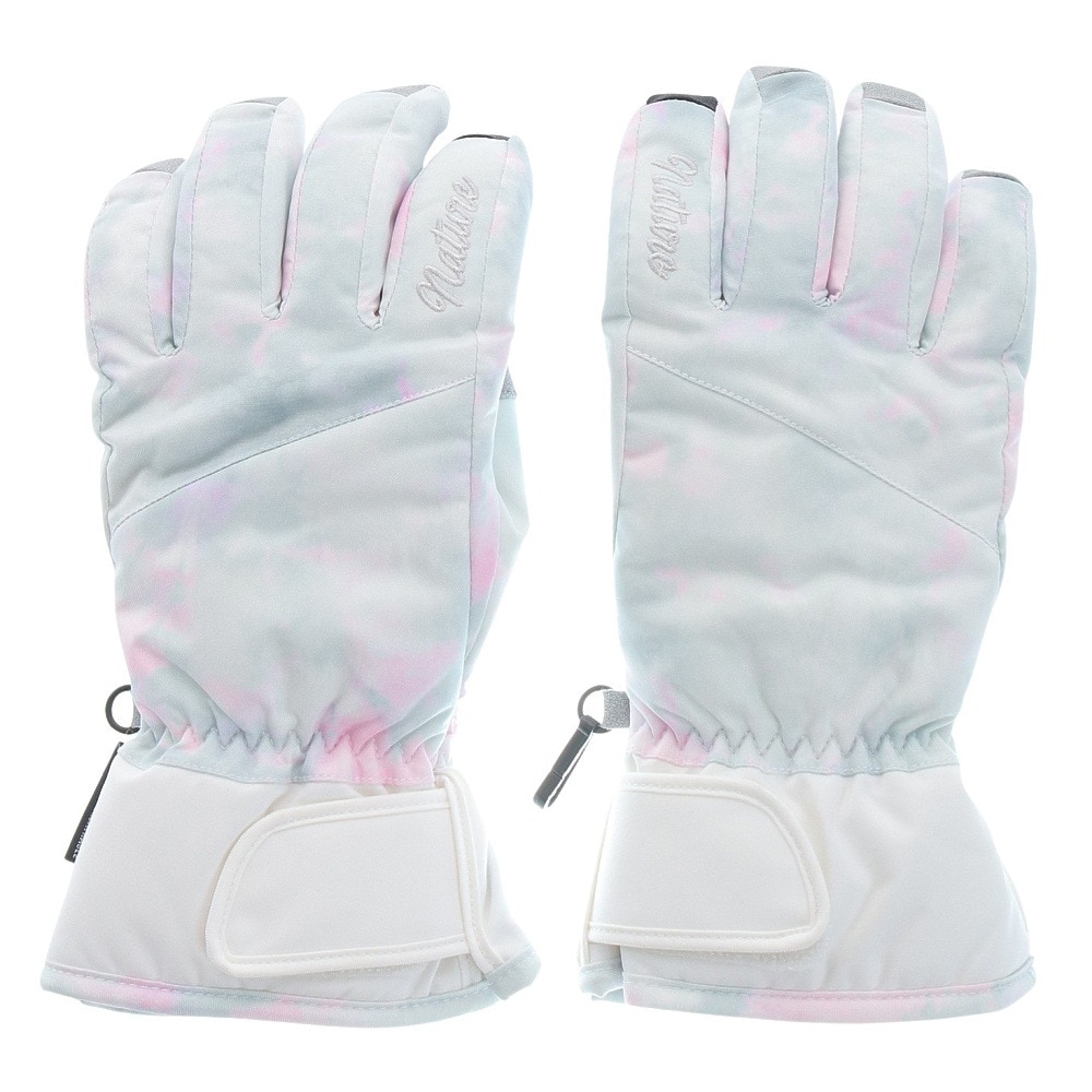 エアボーン（ARBN）（レディース）スノーグローブ NATURE LIMITED 五指グローブ AB33WG1378 WHT