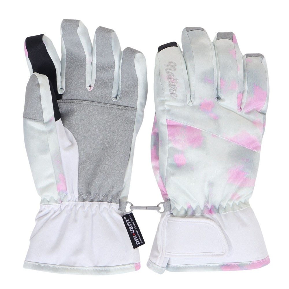 エアボーン（ARBN）（レディース）グローブ スキー スノーボード NATURE LIMITED AB43WG1558 WHT