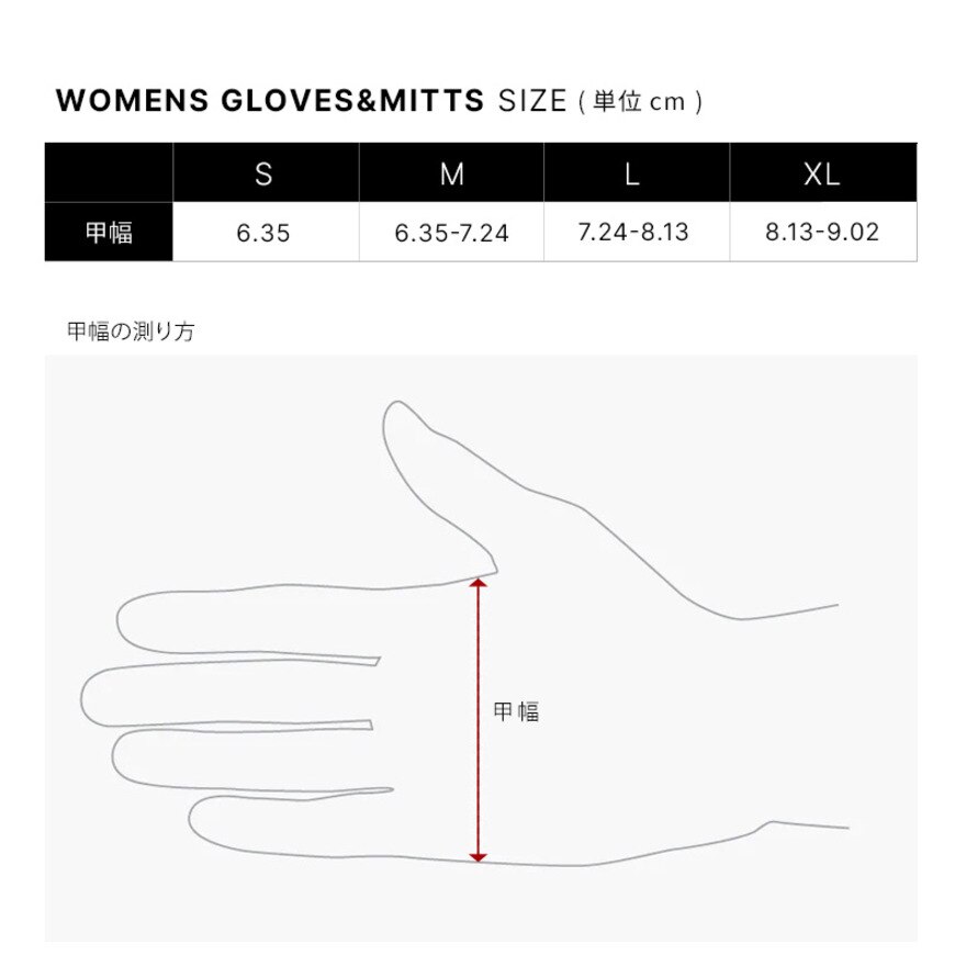 686（686）（レディース）GORE-TEX LINEAR MITT ミトングローブ 3M2WGLV304 BLACK CLOUDBREAK