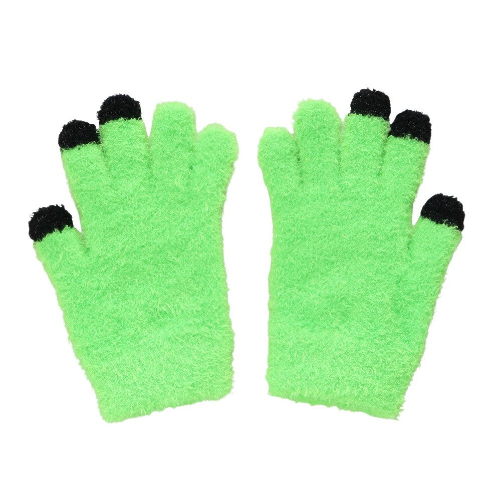 GLAMLIN（GLAMLIN）（レディース）5本指 ニット グローブ GFGT NEON GREEN