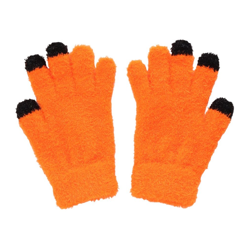 GLAMLIN（GLAMLIN）（レディース）5本指 ニット グローブ GFGT NEON ORANGE
