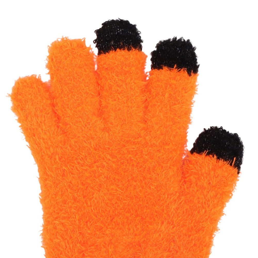 GLAMLIN（GLAMLIN）（レディース）5本指 ニット グローブ GFGT NEON ORANGE