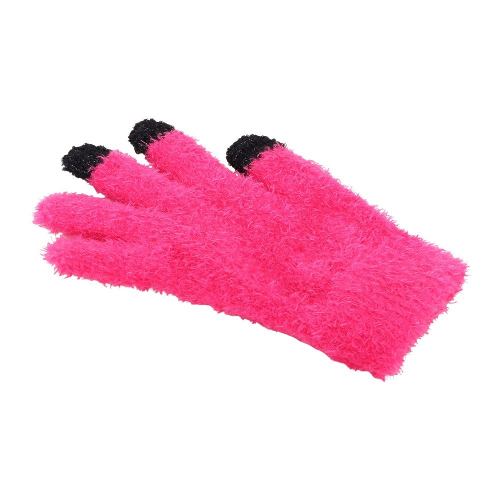 GLAMLIN（GLAMLIN）（レディース）5本指 ニット グローブ GFGT NEON PINK