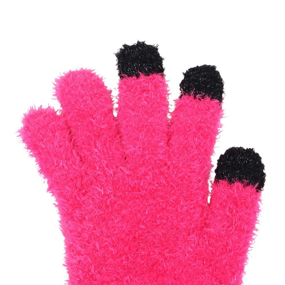 GLAMLIN（GLAMLIN）（レディース）5本指 ニット グローブ GFGT NEON PINK