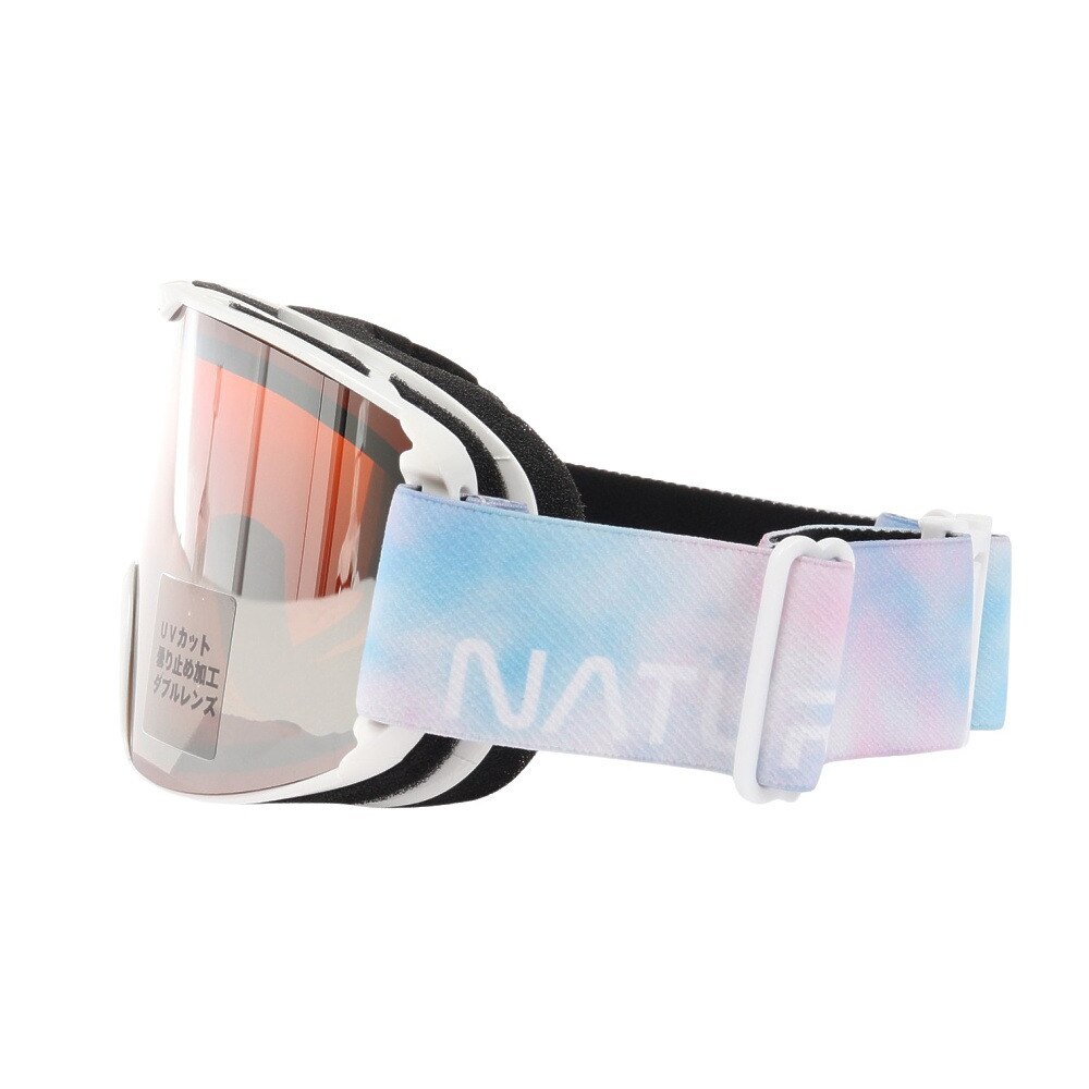 エーアールビーエヌ（ARBN）（レディース）ゴーグル スノーボード スノボ スキー 23 NATURE ダブルレンズ L AB33WGG1434 WHT ホワイト 眼鏡対応 くもり止め