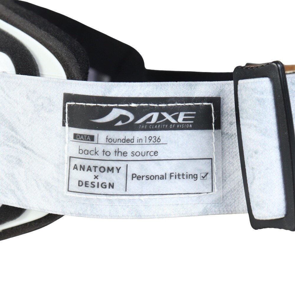 アックス（AXE）（レディース）ゴーグル スキー スノーボード スノボ 大型 眼鏡対応 ゴールド AX800-WCM GO 曇り止め ヘルメット対応