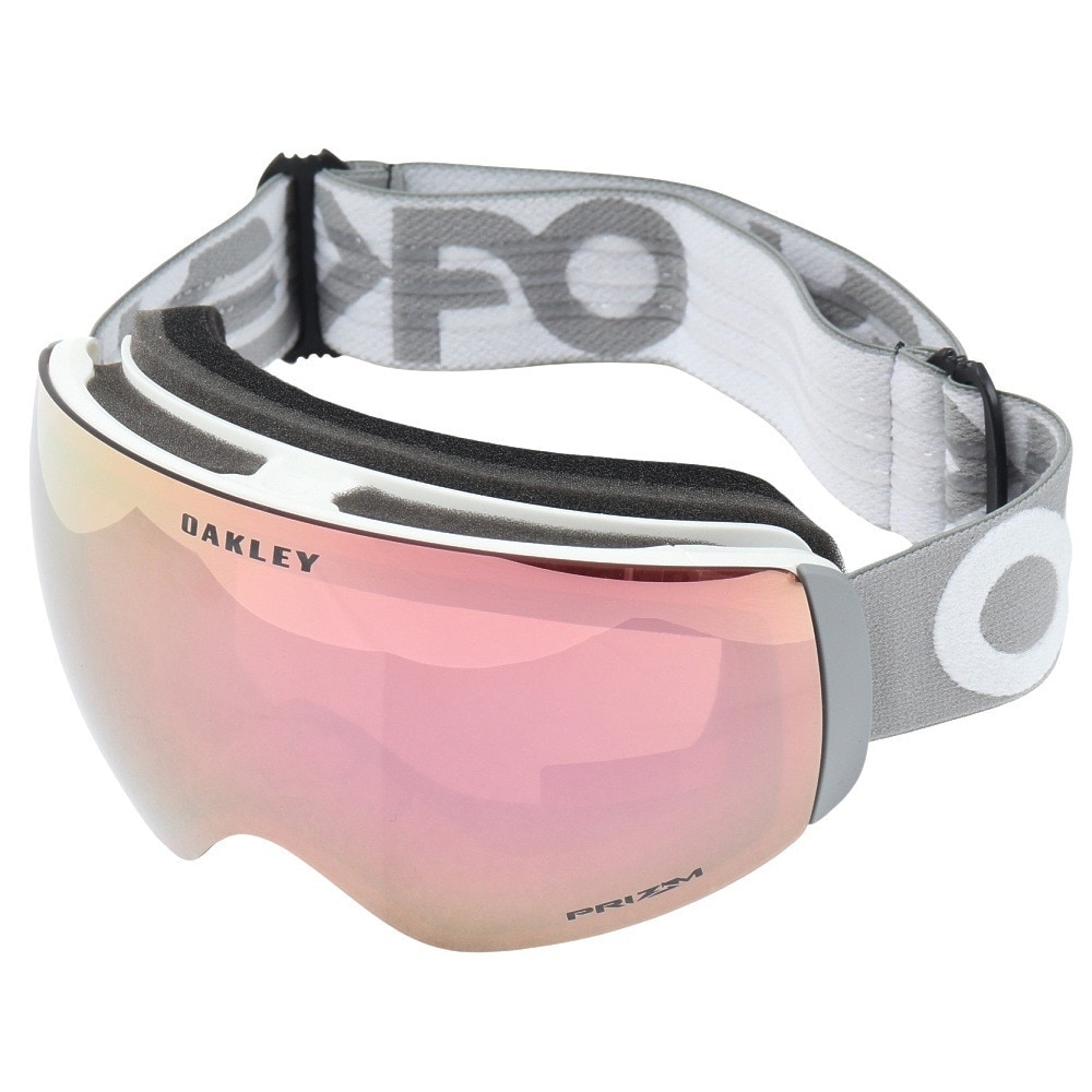 オークリー（OAKLEY）（レディース）22-23 ゴーグル スキー スノーボード Flight Deck M フライトデック スノーゴーグル 7064D100 グレー ピンク