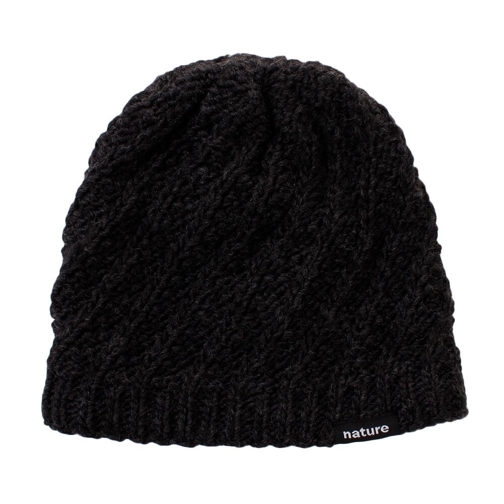  スキー スノーボード ニット帽 レディース NATURE ウェーブ ビーニー AG93WC1161 BLK