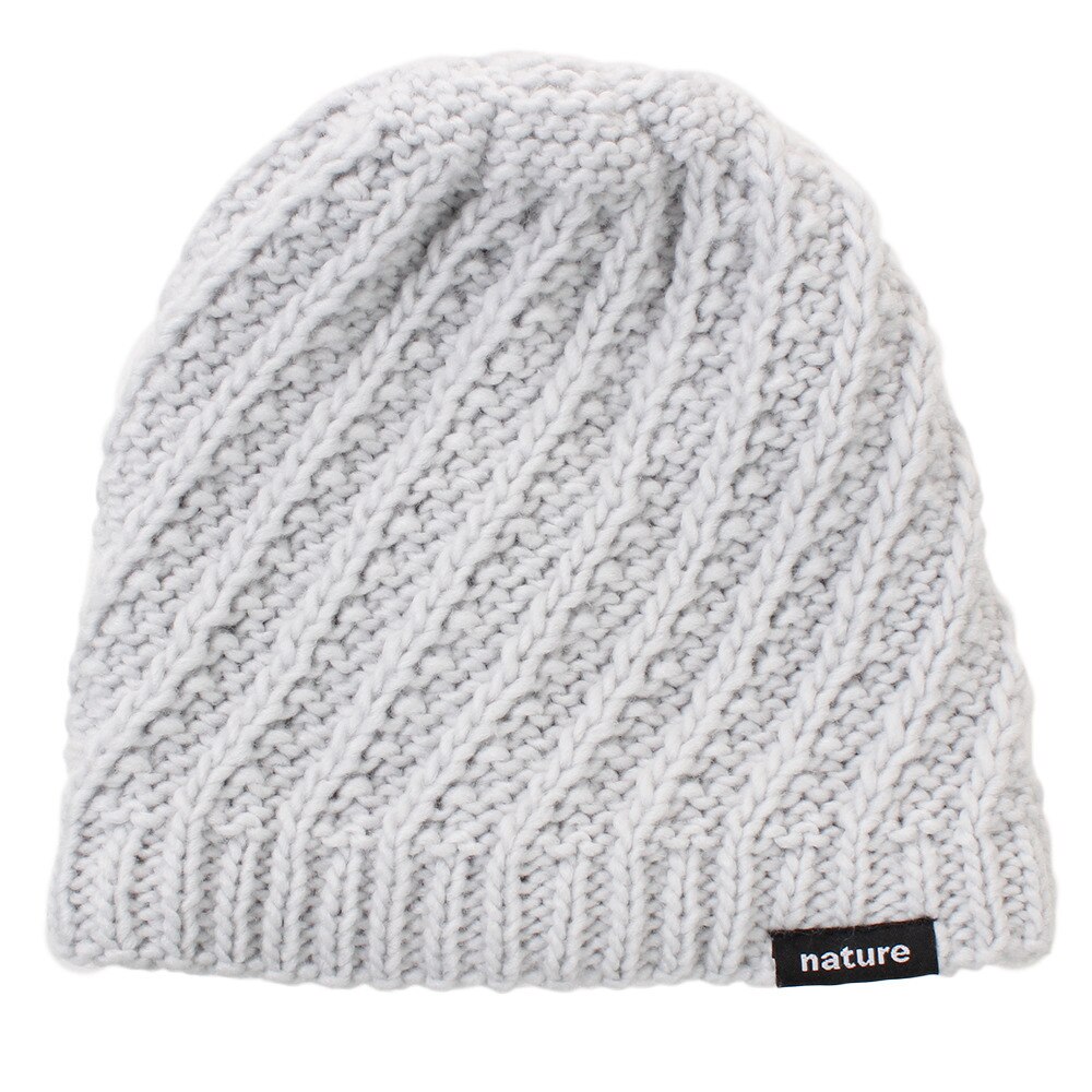  スキー スノーボード ニット帽 レディース NATURE ウェーブ ビーニー AG93WC1161 GRY