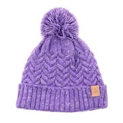 (レディース)ファーボール ニットキャップ 327ST2DW5035 PUL