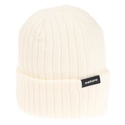 エアボーン（ARBN）（レディース）帽子 ニット帽 ビーニー NATURE ニットキャップ ホワイト AB33WC1388 WHT