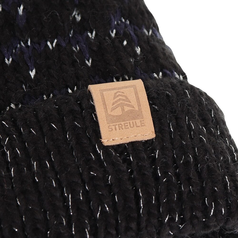 シュトロイレ（STREULE）（レディース）帽子 ニット帽 MOSA ST22FB0041 BLK