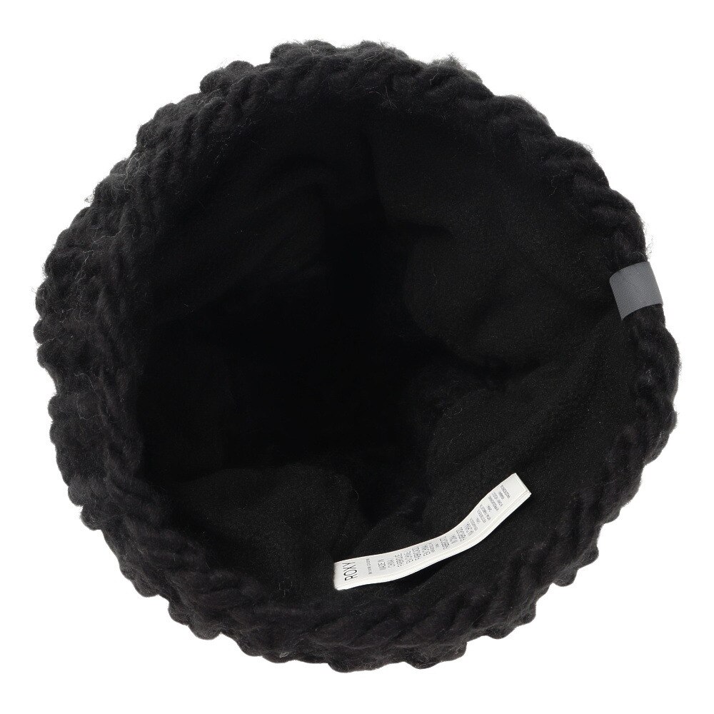 ロキシー（ROXY）（レディース）ポーラーフリース付き WINTER BEANIE ビーニー ERJHA04014 KVJ0 ブラック 帽子 ニット帽 スキー スノーボード