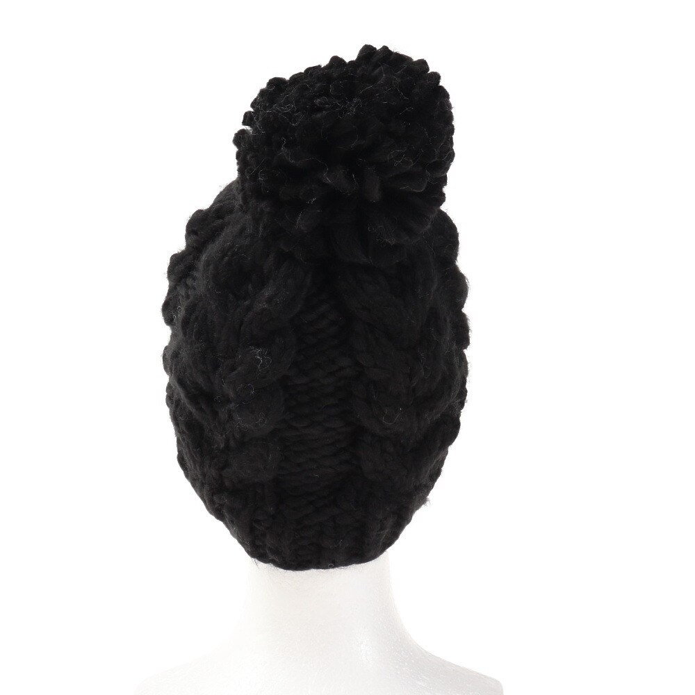 ロキシー（ROXY）（レディース）ポーラーフリース付き WINTER BEANIE ビーニー ERJHA04014 KVJ0 ブラック 帽子 ニット帽 スキー スノーボード
