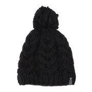 ロキシー（ROXY）（レディース）ポーラーフリース付き WINTER BEANIE ビーニー ERJHA04014 KVJ0 ブラック 帽子 ニット帽 スキー スノーボード