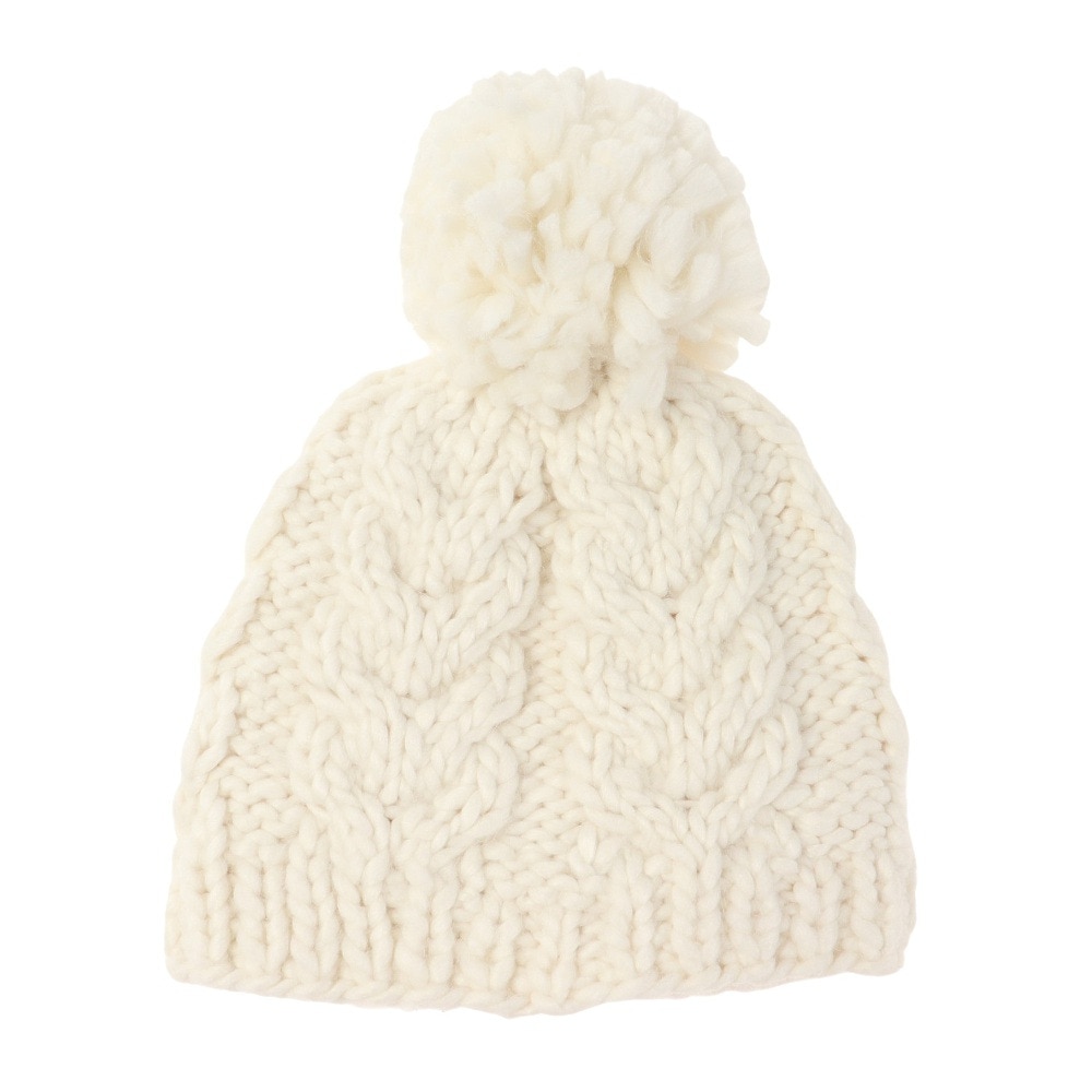 ロキシー（ROXY）（レディース）ポーラーフリース付き WINTER BEANIE ビーニー ERJHA04014 WBS0 ホワイト 帽子 ニット帽 スキー スノーボード