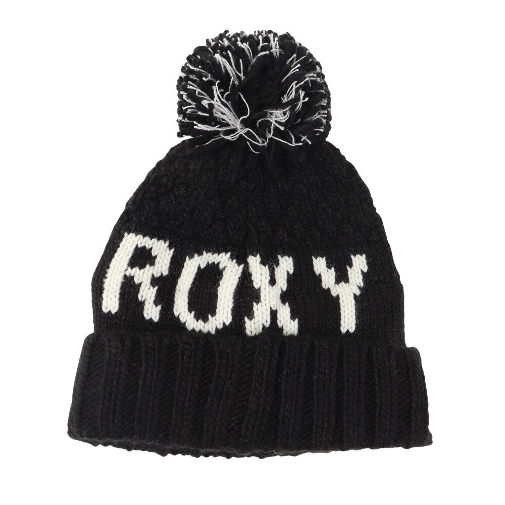 ロキシー（ROXY）（レディース）ポーラーフリース付き TONIC BEANIE ビーニー ERJHA04019 KVJ0 ブラック 帽子 ニット帽 スキー スノーボード