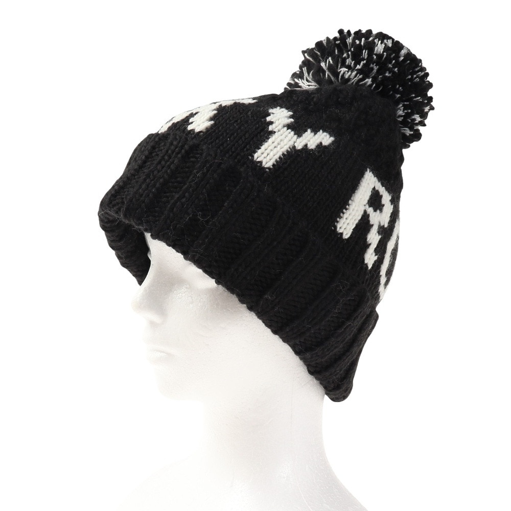 ロキシー（ROXY）（レディース）ポーラーフリース付き TONIC BEANIE ビーニー ERJHA04019 KVJ0 ブラック 帽子 ニット帽 スキー スノーボード