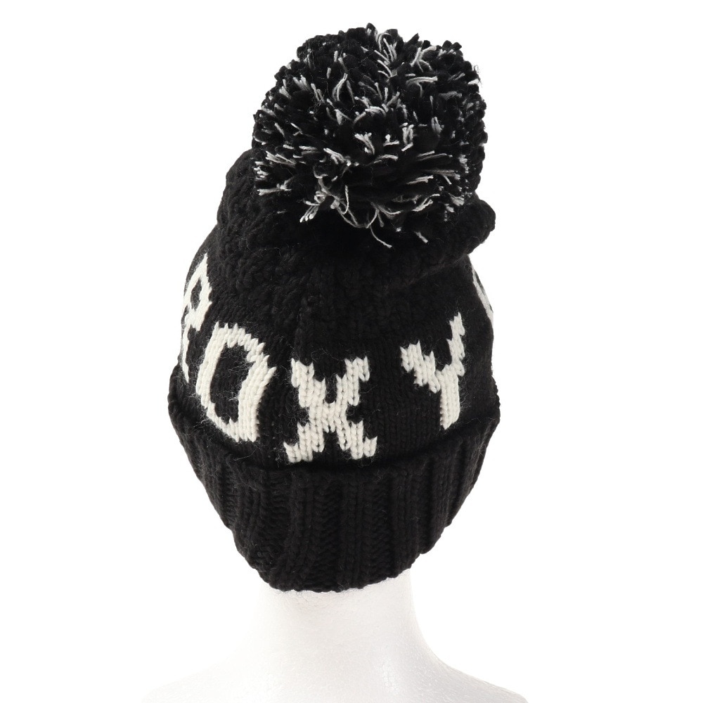 ロキシー（ROXY）（レディース）ポーラーフリース付き TONIC BEANIE ビーニー ERJHA04019 KVJ0 ブラック 帽子 ニット帽 スキー スノーボード