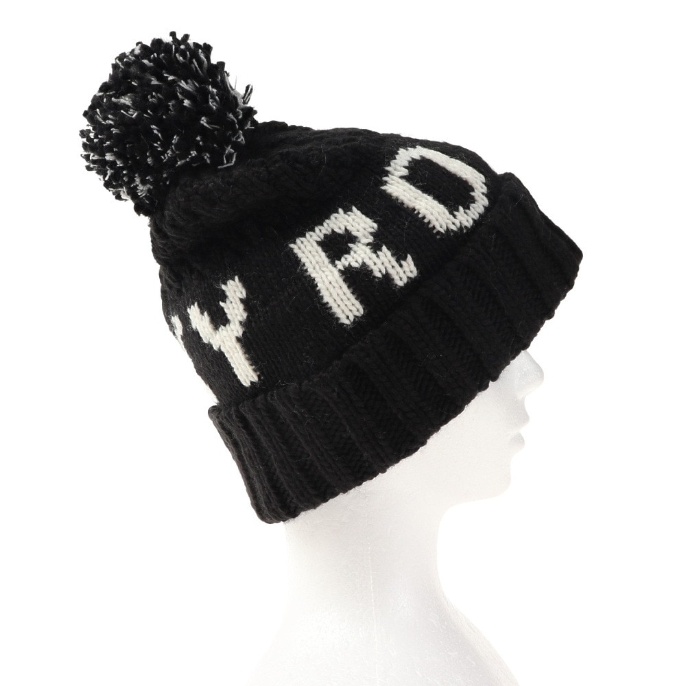 ロキシー（ROXY）（レディース）ポーラーフリース付き TONIC BEANIE ビーニー ERJHA04019 KVJ0 ブラック 帽子 ニット帽 スキー スノーボード