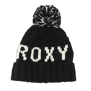 ロキシー（ROXY）（レディース）ポーラーフリース付き TONIC BEANIE ビーニー ERJHA04019 KVJ0 ブラック 帽子 ニット帽 スキー スノーボード
