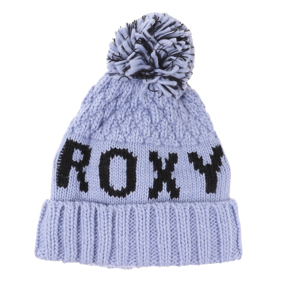 ロキシー（ROXY）（レディース）ポーラーフリース付き TONIC BEANIE ビーニー ERJHA04019PHN0 ブルー 帽子 ニット帽 スキー スノーボード