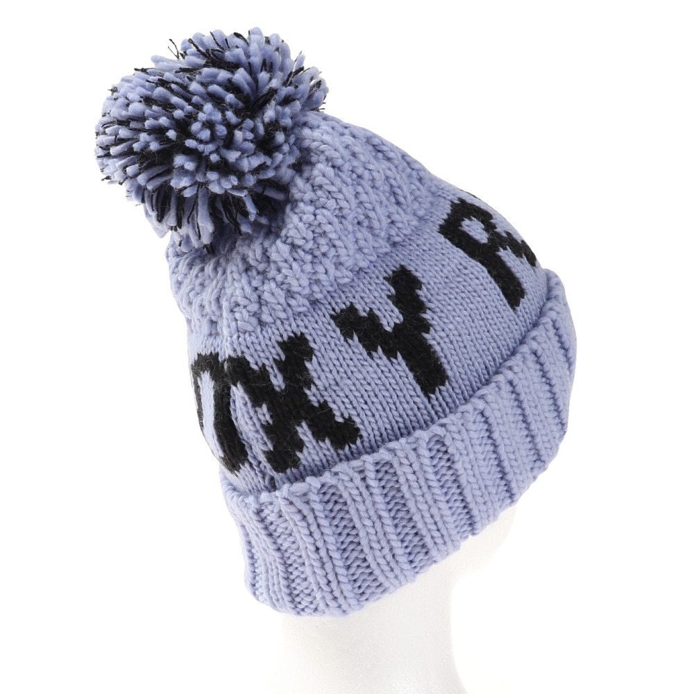 ロキシー（ROXY）（レディース）ポーラーフリース付き TONIC BEANIE ビーニー ERJHA04019PHN0 ブルー 帽子 ニット帽 スキー スノーボード