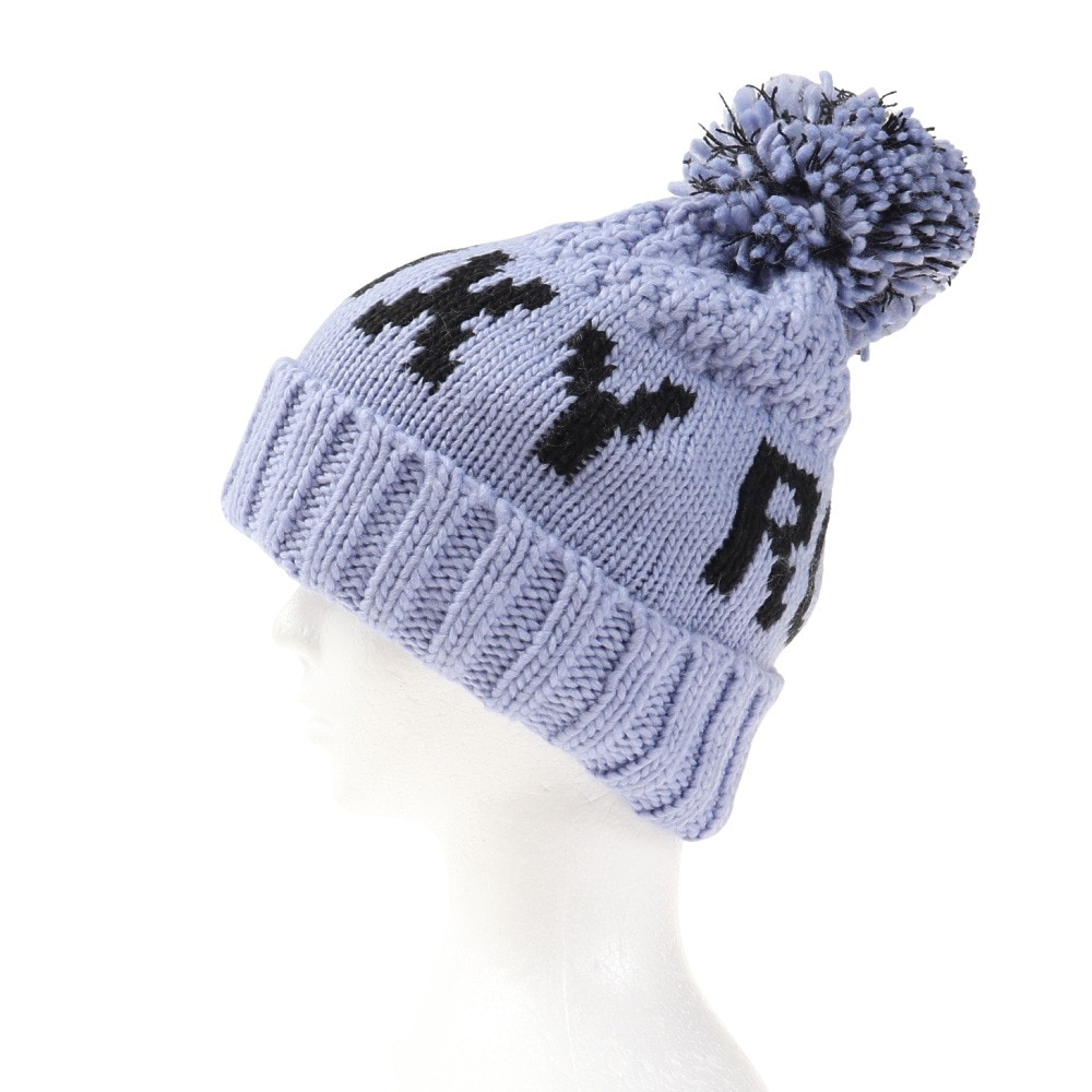 ロキシー（ROXY）（レディース）ポーラーフリース付き TONIC BEANIE ビーニー ERJHA04019PHN0 ブルー 帽子 ニット帽 スキー スノーボード