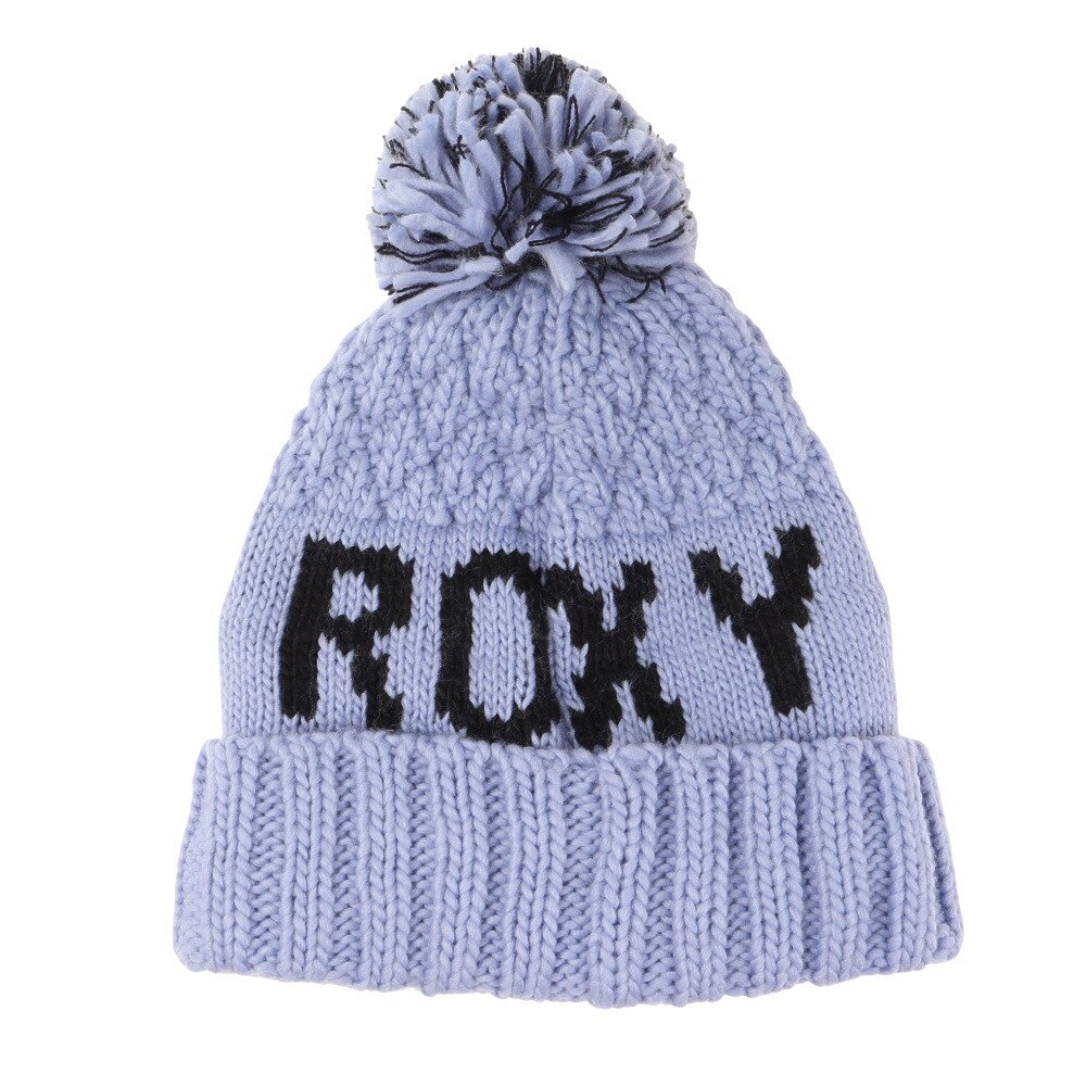 ロキシー（ROXY）（レディース）ポーラーフリース付き TONIC BEANIE ビーニー ERJHA04019PHN0 ブルー 帽子 ニット帽 スキー スノーボード