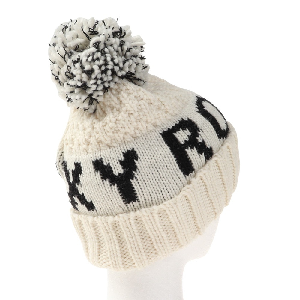 ロキシー（ROXY）（レディース）ポーラーフリース付き TONIC BEANIE ビーニー ERJHA04019 WBS0 ホワイト 帽子 ニット帽 スキー スノーボード