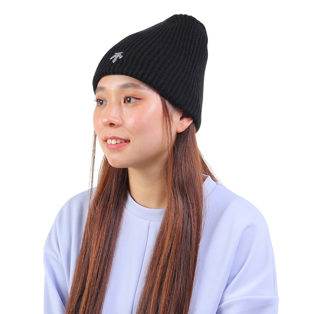 デサント（DESCENTE）（レディース）ニット帽 ウィメンズ ニットキャップ DWCWJC60 BLK 抗菌防臭