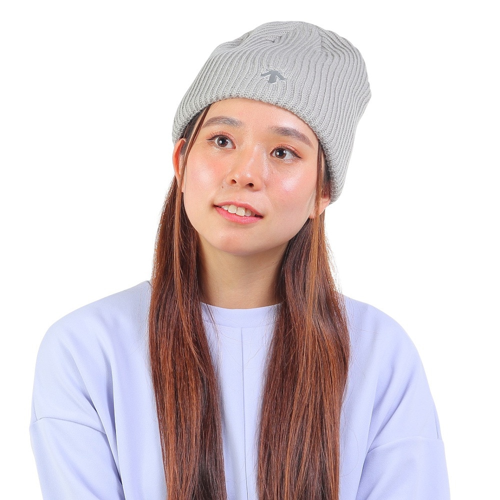 デサント（DESCENTE）（レディース）ニット帽 ウィメンズ ニットキャップ DWCWJC60 LGY 抗菌防臭