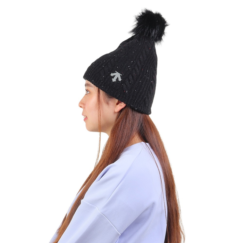 デサント（DESCENTE）（レディース）ニット帽 ウィメンズ ニットキャップ DWCWJC63 BLK