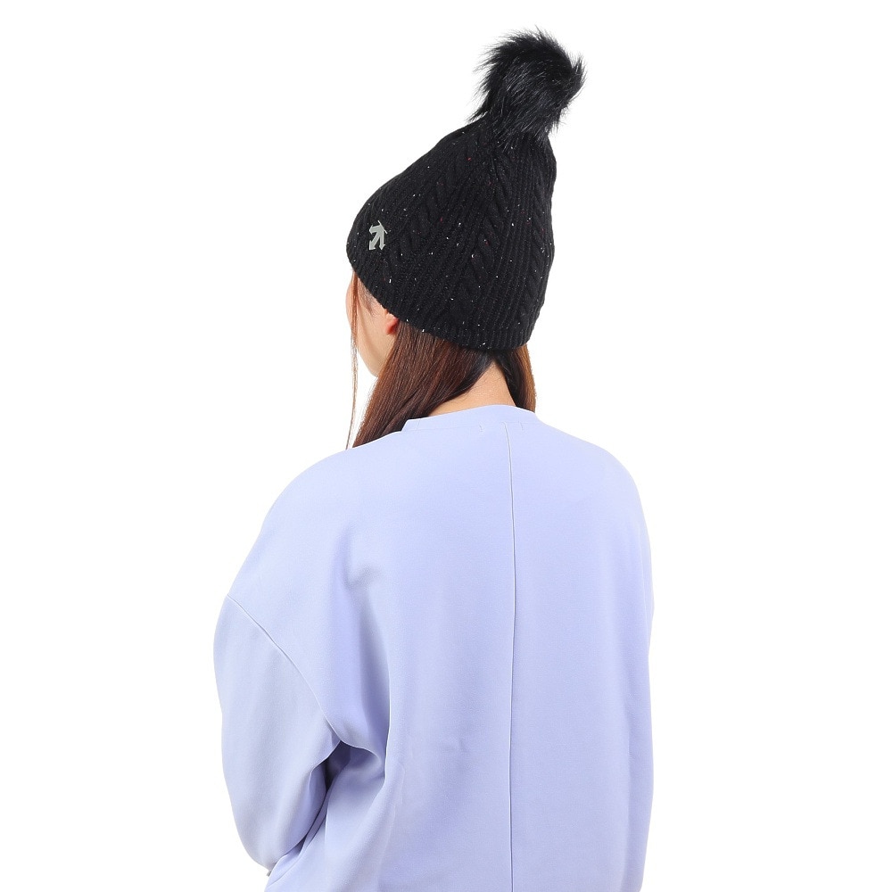 デサント（DESCENTE）（レディース）ニット帽 ウィメンズ ニットキャップ DWCWJC63 BLK