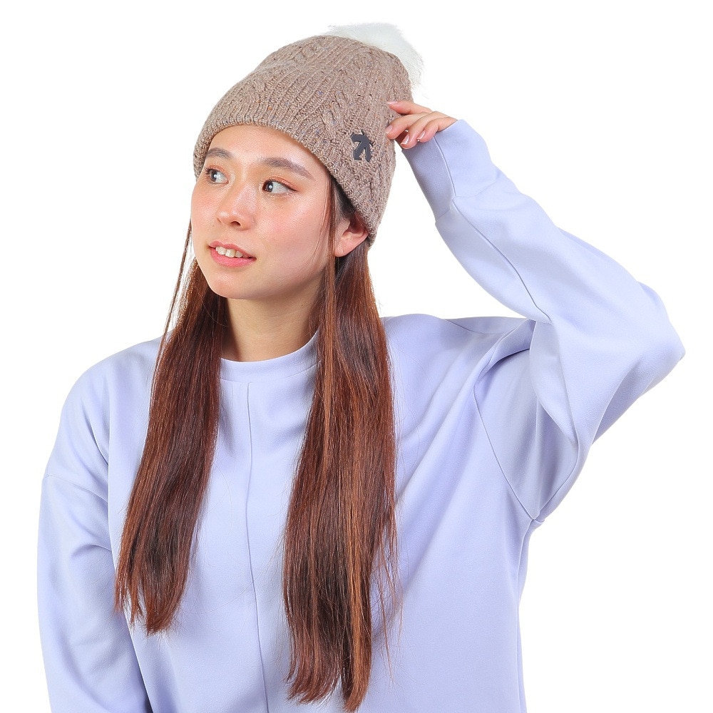 デサント（DESCENTE）（レディース）ニット帽 ウィメンズ ニットキャップ DWCWJC63 LBG