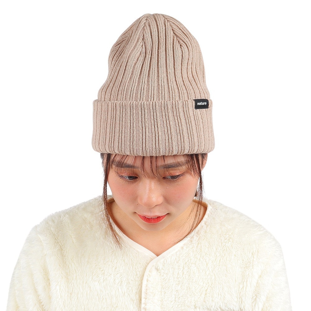 エアボーン（ARBN）（レディース）帽子 ニット帽 ニットキャップ NATURE AB43WC1569 BEG
