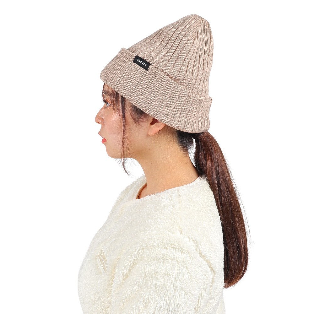 エアボーン（ARBN）（レディース）帽子 ニット帽 ニットキャップ NATURE AB43WC1569 BEG