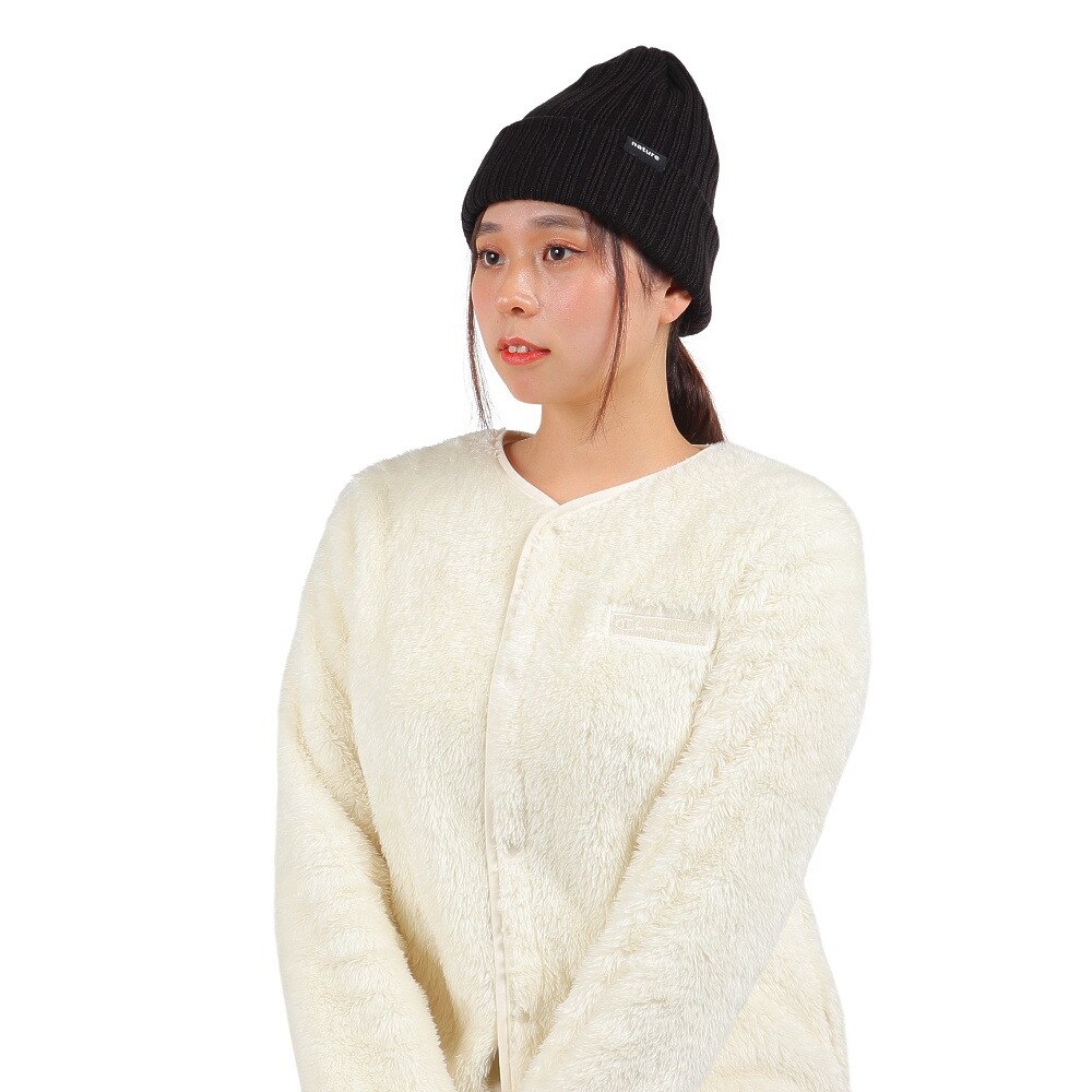 エアボーン（ARBN）（レディース）ニット帽 ニットキャップ NATURE AB43WC1569 BLK