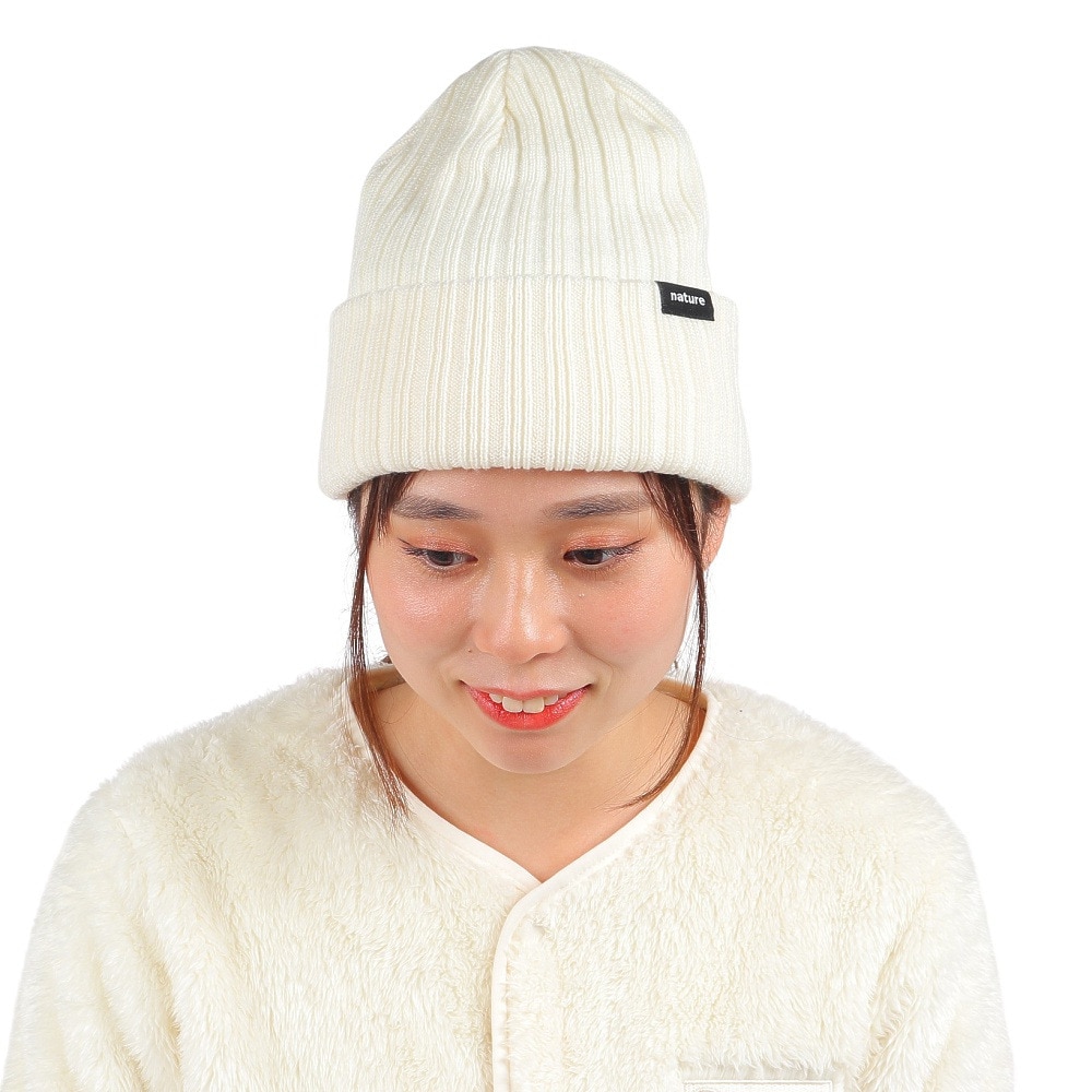 エアボーン（ARBN）（レディース）ニット帽 ニットキャップ NATURE AB43WC1569 WHT