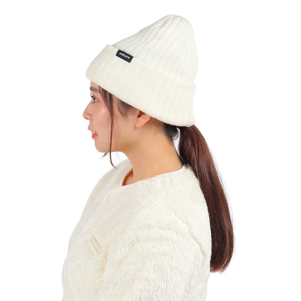 エアボーン（ARBN）（レディース）ニット帽 ニットキャップ NATURE AB43WC1569 WHT