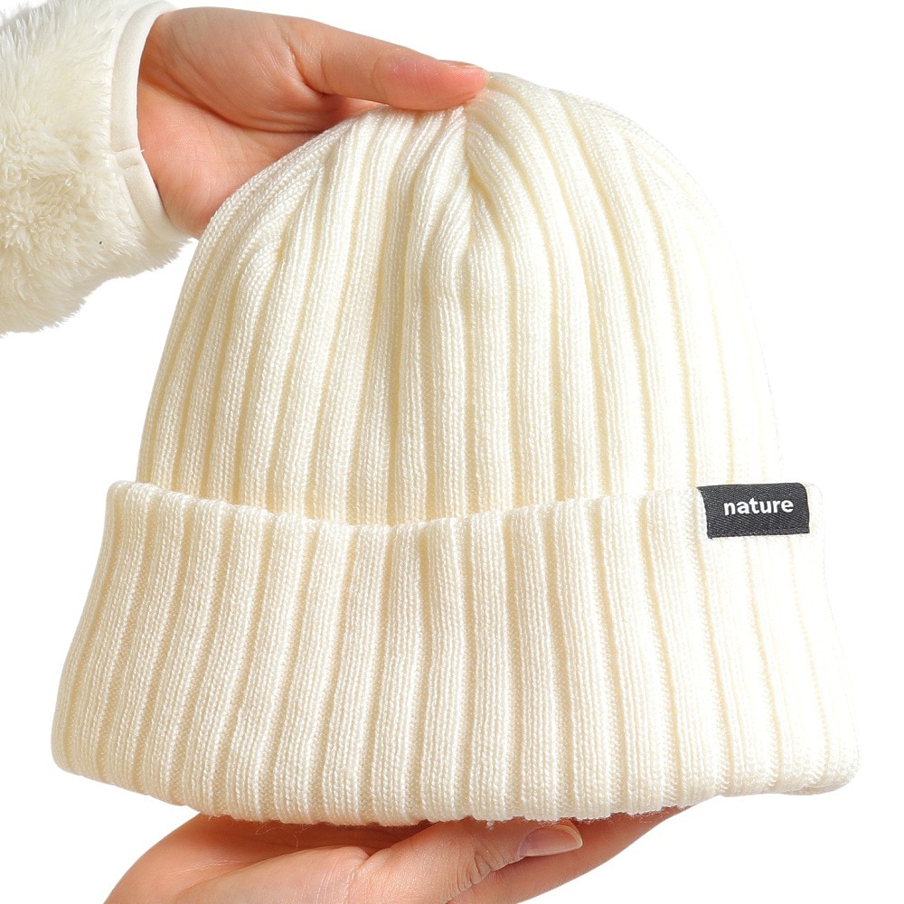 エアボーン（ARBN）（レディース）ニット帽 ニットキャップ NATURE AB43WC1569 WHT