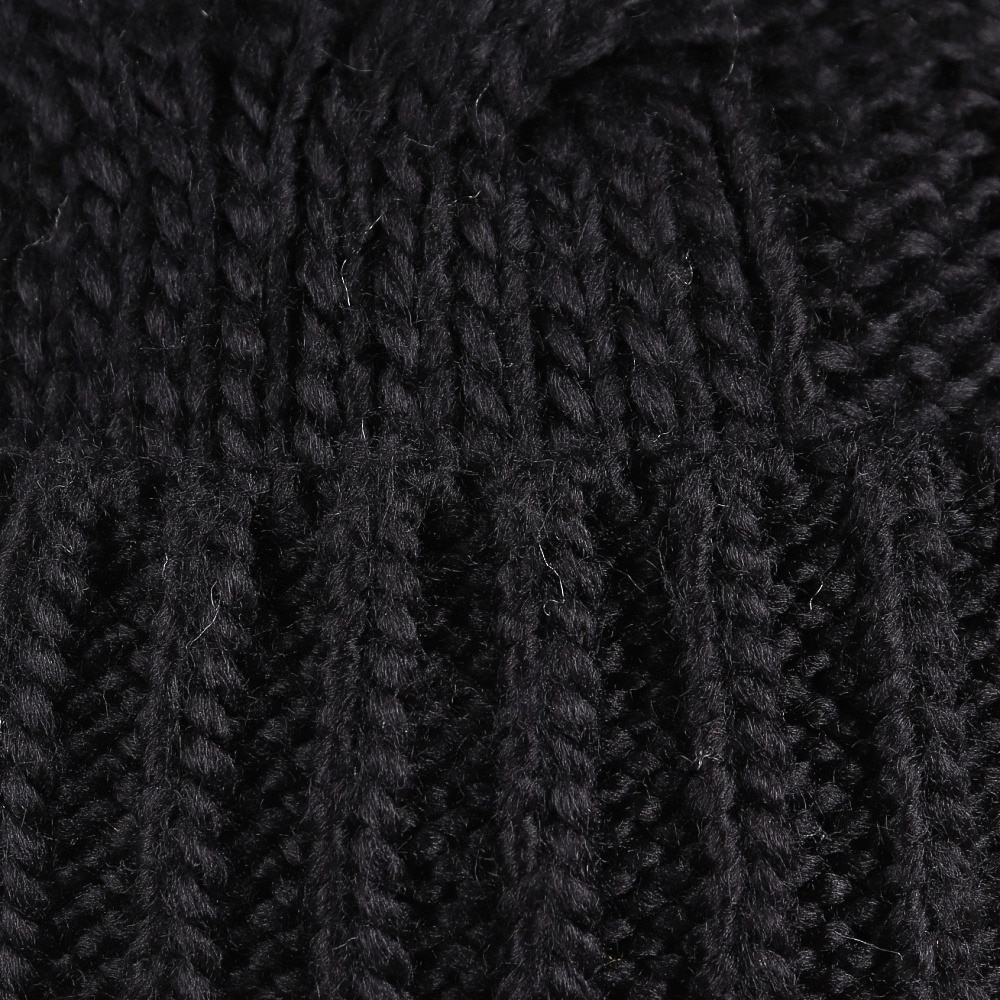 エアボーン（ARBN）（レディース）ニット帽 ニットキャップ NATURE POM AB43WC1570 BLK