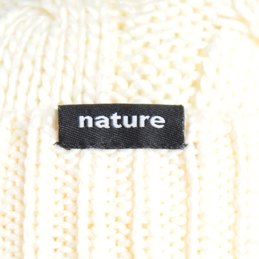 エアボーン（ARBN）（レディース）ニット帽 ニットキャップ NATURE POM AB43WC1570 WHT