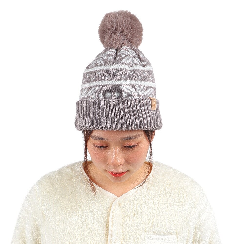 シュトロイレ（STREULE）（レディース）ニット帽 ニットキャップ C ST23FB0071 GRY