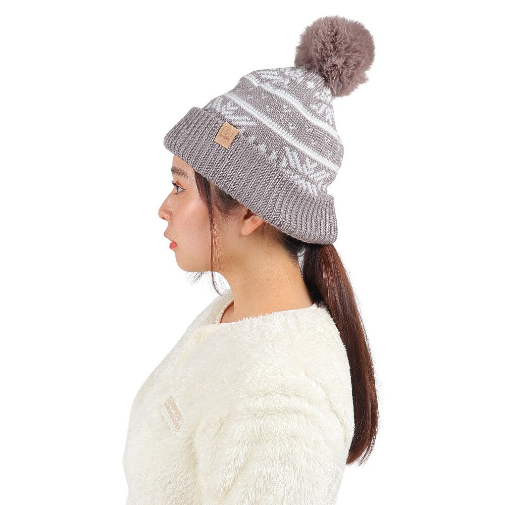 シュトロイレ（STREULE）（レディース）ニット帽 ニットキャップ C ST23FB0071 GRY