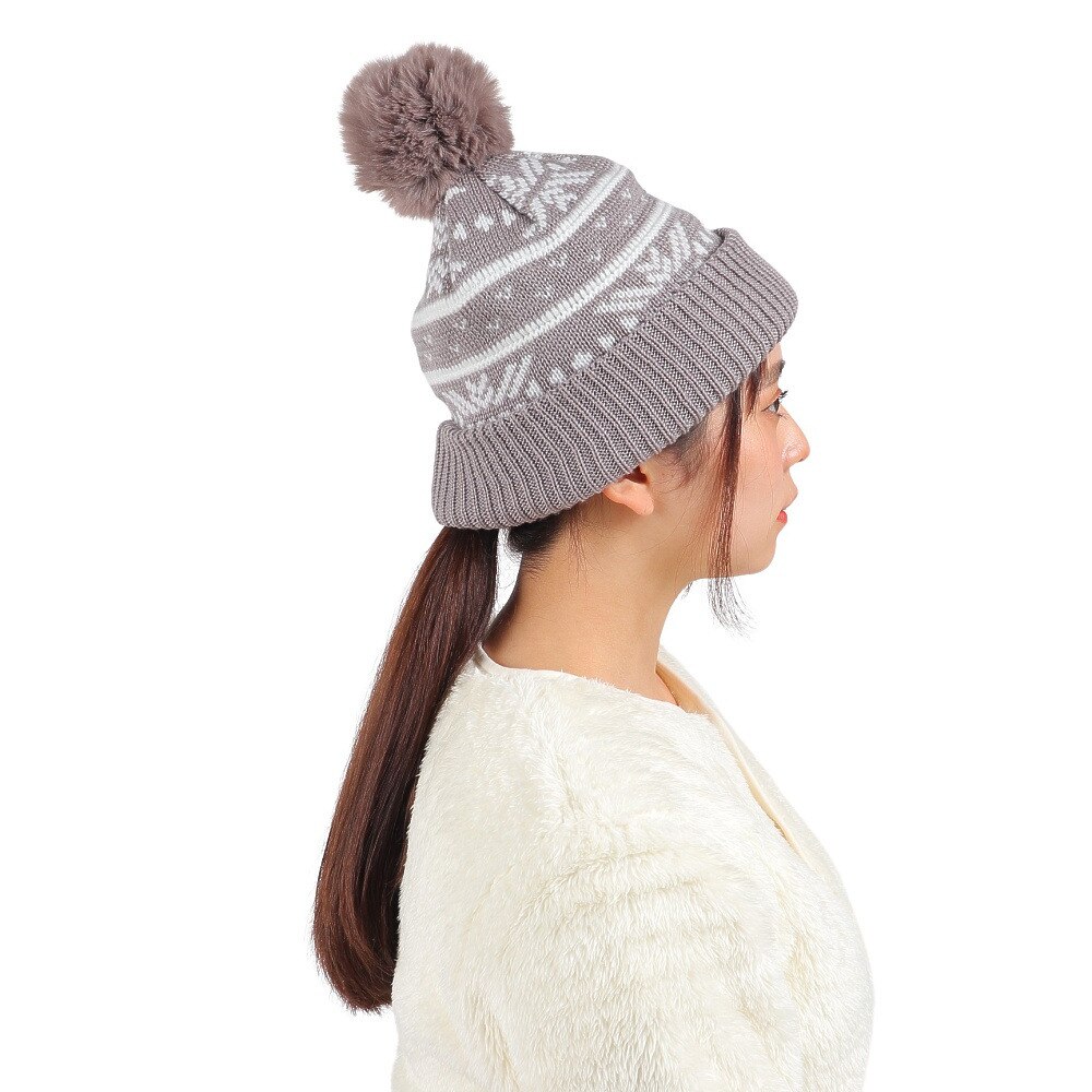 シュトロイレ（STREULE）（レディース）ニット帽 ニットキャップ C ST23FB0071 GRY