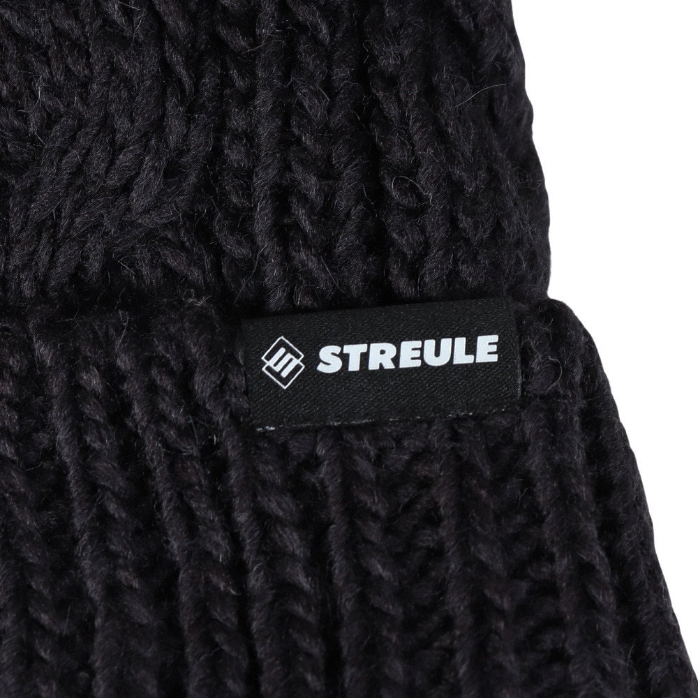 シュトロイレ（STREULE）（レディース）耳付き ニット帽 ST24FB0049 BLK