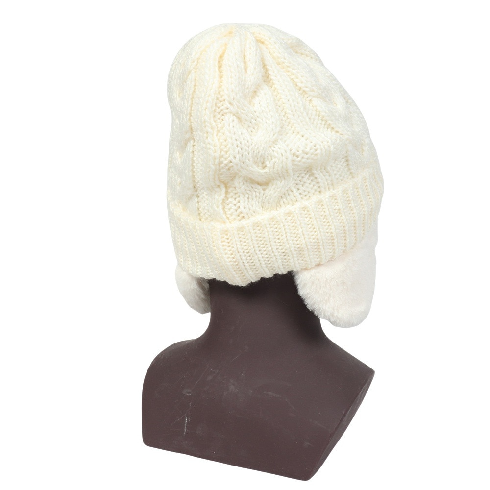 シュトロイレ（STREULE）（レディース）耳付き ニット帽 ST24FB0049 OWHT