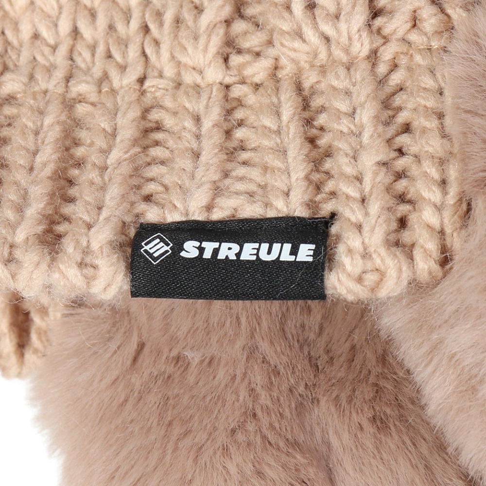シュトロイレ（STREULE）（レディース）耳付き ポンポン ニット帽 ST24FB0050 BEG
