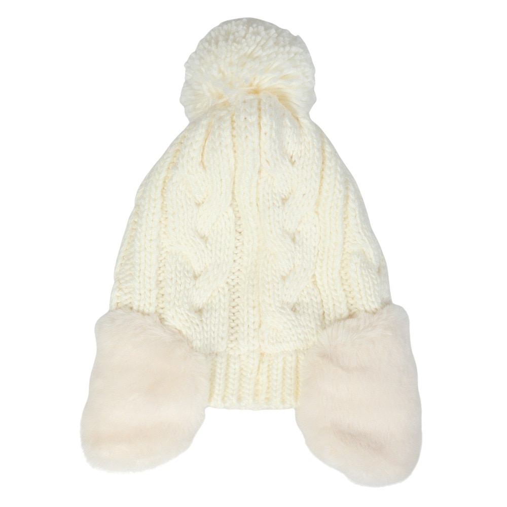 シュトロイレ（STREULE）（レディース）耳付き ポンポン ニット帽 ST24FB0050 OWHT